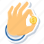 coin, coins, gesture, hand, cash, finger, touch 