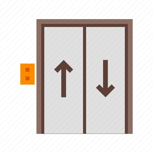Building, door, elevator, floor, lift, up, wall icon - Download on Iconfinder