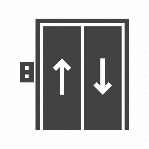 Building, door, elevator, floor, lift, up, wall icon - Download on Iconfinder