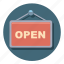 open, sign, online, shop, symbolism, warning 