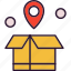 box, location, navigation, shopping 