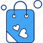 bag, heart, love, shopping 