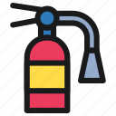 extinguisher, fire, safety, protection, nitogen, gas, shopping, store, mall