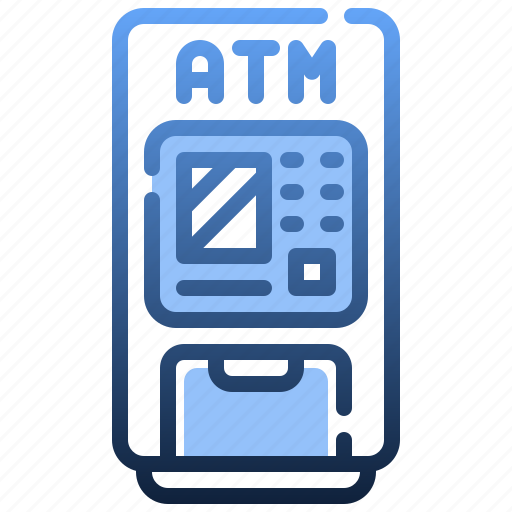 Atm, machine, money, withdrawal, banking, cash, payment icon - Download on Iconfinder