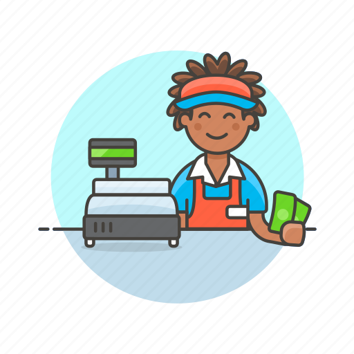 Cashier, shopping, store, cash, man, money, pay icon - Download on Iconfinder