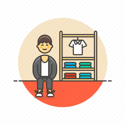 Shopping, apparel, buy, man, store, wear, clothes icon - Download on Iconfinder