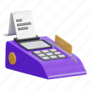 pos terminal, machine, card, invoice, pos, payment, money