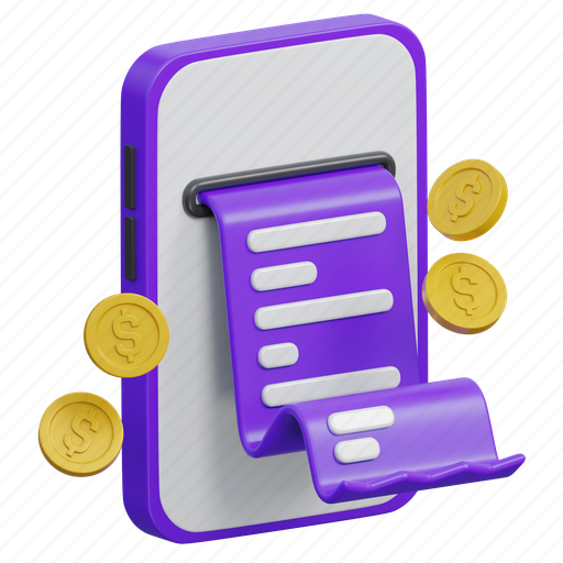 Online bill, bill, invoice, payment, receipt, money, shopping icon - Download on Iconfinder