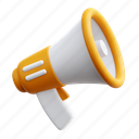 megaphone, speaker, marketing, advertisement, promotion