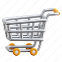 shopping, cart, basket, ecommerce, trolley