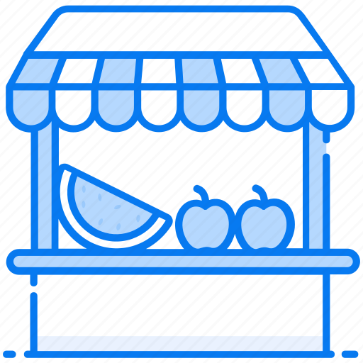 Fresh fruits, fruit market, fruits kiosk, fruits shop, fruits stall icon - Download on Iconfinder