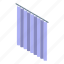 textile, shower, curtain, isometric 