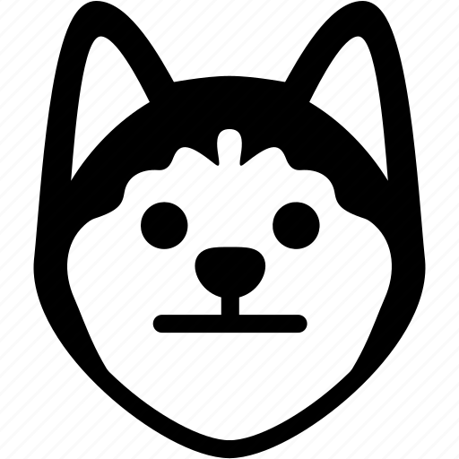 Dog, emoji, emotion, expression, face, feeling, neutral icon - Download on Iconfinder