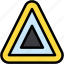 yield, triangle, traffic, sign, road, risk, signaling 