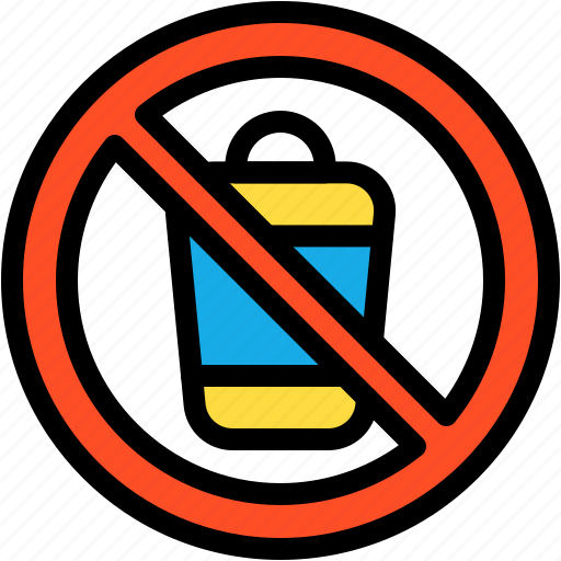 No, littering, pollution, signaling, prohibition, forbidden, sign icon - Download on Iconfinder