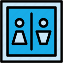 toilet, lavatory, restroom, male, and, female, signaling, bathroom
