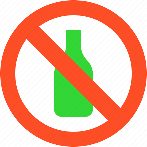 No, drinking, alcohol, drink, not, allowed, signaling icon - Download on Iconfinder