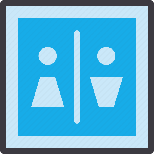 Toilet, lavatory, restroom, male, and, female, signaling icon - Download on Iconfinder