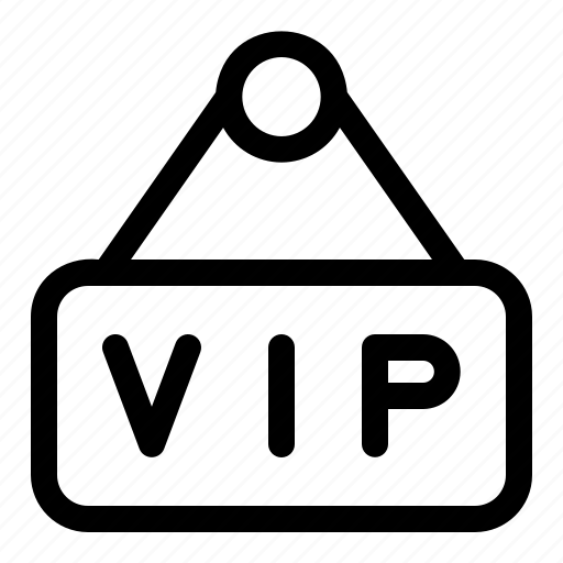 Vip, exclusive, signpost, hanging, signboard icon - Download on Iconfinder