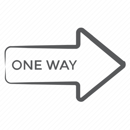 Direction arrow, forward arrow, indication arrow, one way forward, right arrow, road arrow icon - Download on Iconfinder
