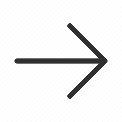 Arrow, continue, medium arrow, medium rounded line arrow, next, proceed, right icon - Download on Iconfinder