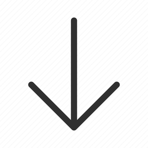 Arrow, below, down, download, medium arrow, medium rounded line arrow icon - Download on Iconfinder