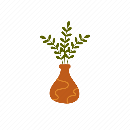 Quinzy, simple, houseplant, illustration, pot, botanical, greenery icon - Download on Iconfinder