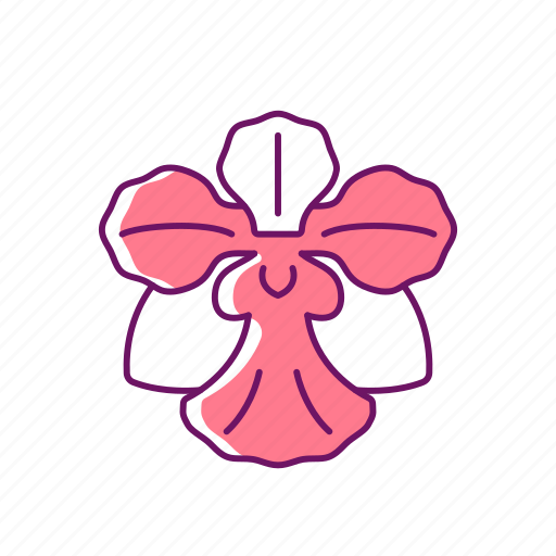 Singapore, national flower, orchid, hybrid plant icon - Download on Iconfinder