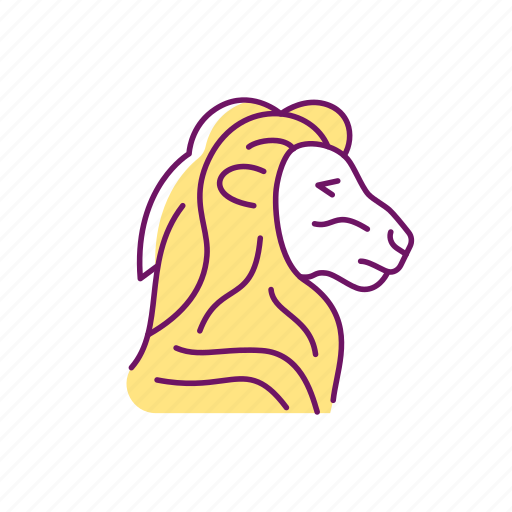 Singapore, lion head, national animal, personification icon - Download on Iconfinder
