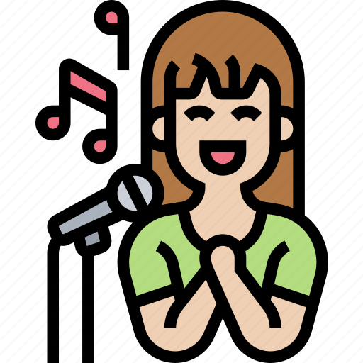Singing, singer, karaoke, music, microphone icon - Download on Iconfinder