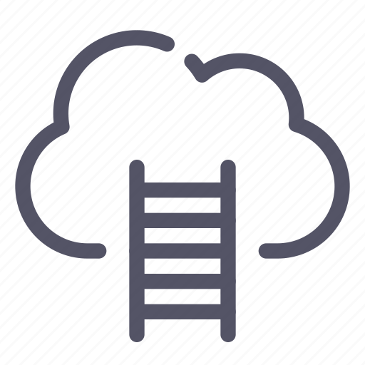 Career, cloud, ladder icon - Download on Iconfinder