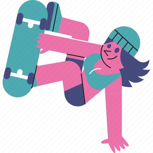 Handplant, girl, skateboarding, skateboard, trick, girls icon - Download on Iconfinder