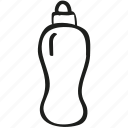 bottle, water icon