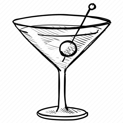 Alcohol, drink, glass, martini, olive, party, vacation icon - Download on Iconfinder