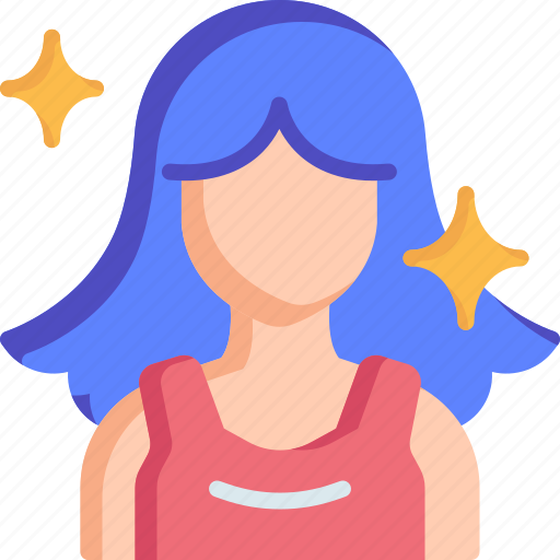 Hairstyle, female, woman, hair, care icon - Download on Iconfinder