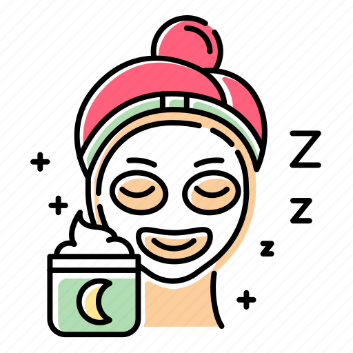 Cream, face, mask, night, package, product, sleeping icon - Download on Iconfinder