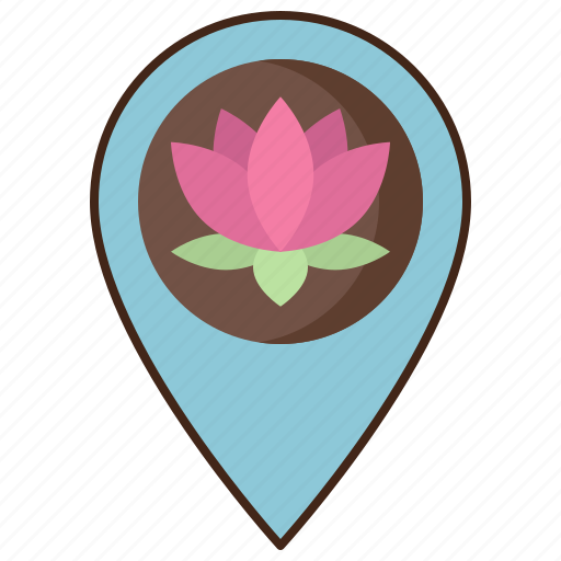Spa, locator, pin, navigation icon - Download on Iconfinder