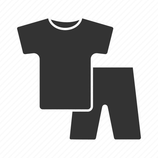 Clothes, nightclothes, nightwear, pajamas, shorts, sleepwear, t-shirt icon - Download on Iconfinder