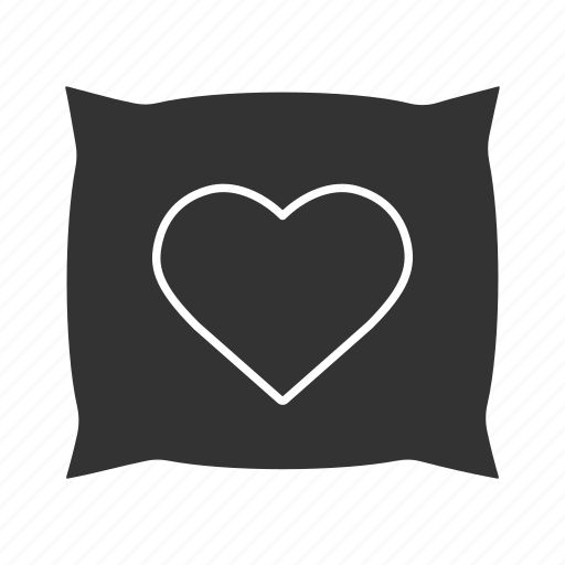 Accessory, bed, comfort, cushion, heart, pillow, sleep icon - Download on Iconfinder