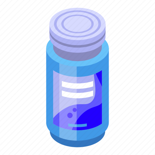 Jar, vitamins, isometric icon - Download on Iconfinder