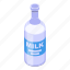 bottle, milk, isometric 