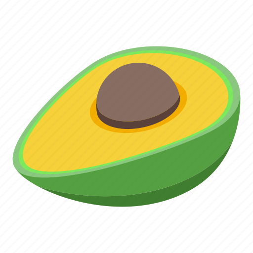 Avocado, isometric, food icon - Download on Iconfinder