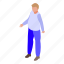 stout, person, isometric 