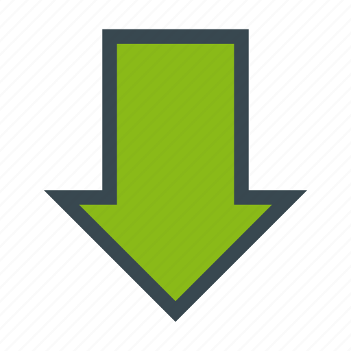 Align, arrow, bottom, down, orientation, vertical icon - Download on Iconfinder