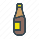 beer, bottle, lager, light
