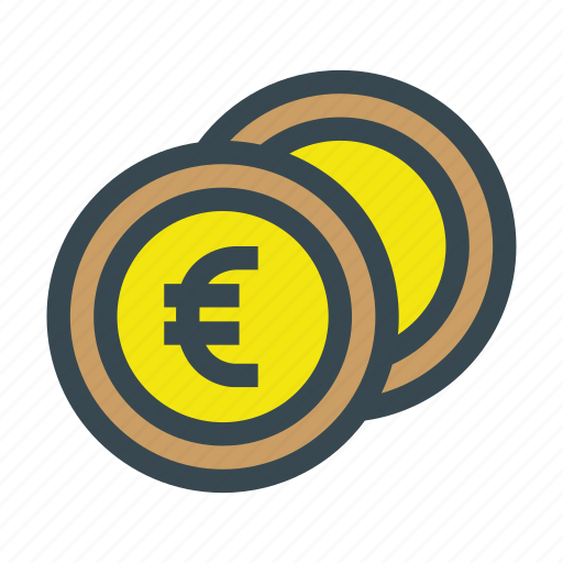 Business, coin, coins, currency, euro, metal, money icon - Download on Iconfinder