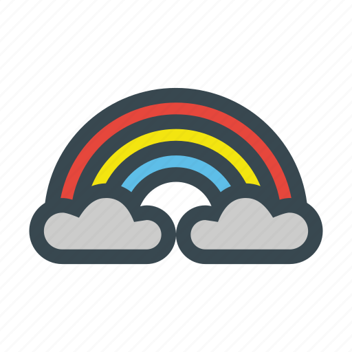 After, clouds, colorful, playful, rain, rainbow, sky icon - Download on Iconfinder
