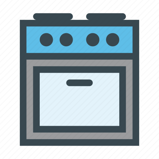 Cooker, gas, hob, kitchen, oven, stove icon - Download on Iconfinder