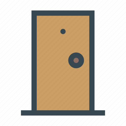 Closed, door, front, house, interior icon - Download on Iconfinder