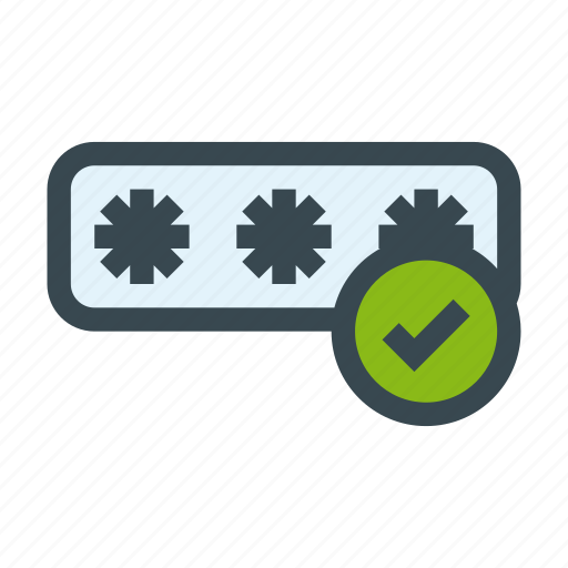Approved, checkmark, login, password, secure, security, success icon - Download on Iconfinder